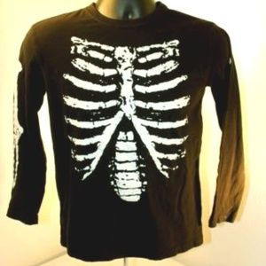 Children's Place XL Halloween Skeleton Glow In Dar